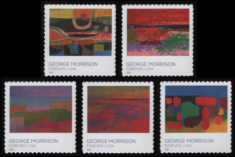 #5688-5692 George Morrison, Singles, Mint **ANY 5=FREE SHIPPING**