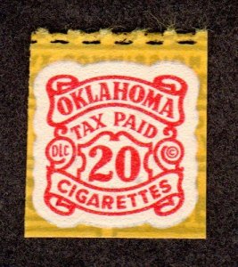 Oklahoma State Revenue, Cigarettes SRS # C46 MNH Lot 230719 -04
