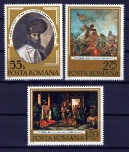 Romania 2571-2573 MNH Paintings Michael the Brave Military War ZAYIX 0624S0349