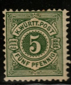 Wurttemberg Scott 59 MH* stamp