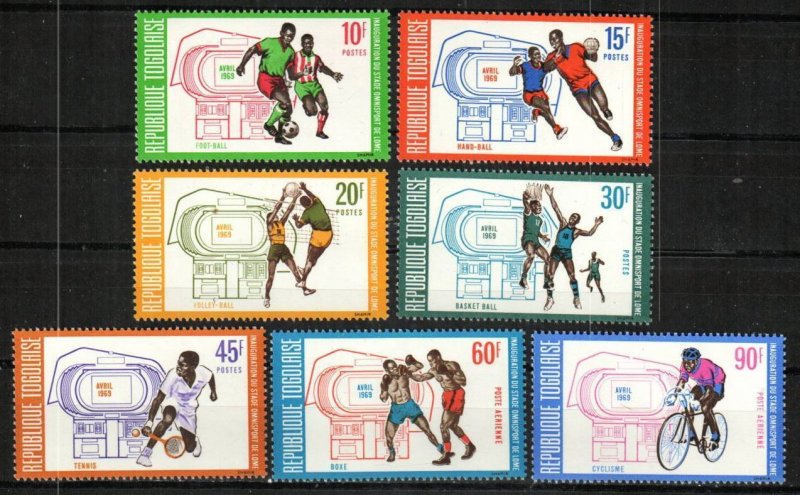Togo Stamp 669-673, C105-C106  - Omnisport stadium