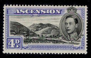 ASCENSION GVI SG42c, 4d black & ultramarine, LH MINT. Cat £18. PERF 13½