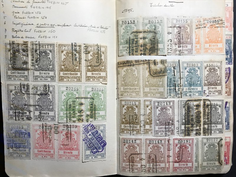 Argentina Revenue Stamps Mint/Used 1884-1912 (1100 Stamps)