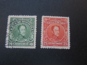 Venezuela 1924 Sc 272,277 FU