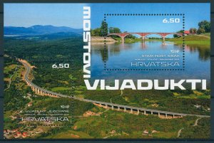 Croatia 2019 MNH Bridges & Viaducts 2v M/S Tourism Architecture Stamps