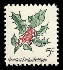 # 1254 MINT NEVER HINGED HOLLY     VF+