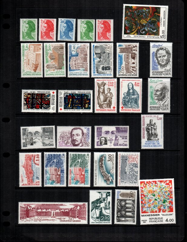 France   31 diff MNH