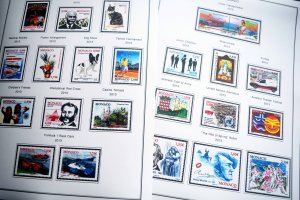 COLOR PRINTED MONACO 2011-2020 STAMP ALBUM PAGES (63 illustrated pages)