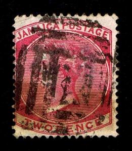 1860-63 JAMAICA #2 QUEEN VICTORIA - VF - CV $65.00 (ESP#9447)