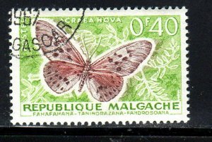 MALAGASY #307  1960  40c  BUTTERFLY    MINT  VF NH  O.G  CTO