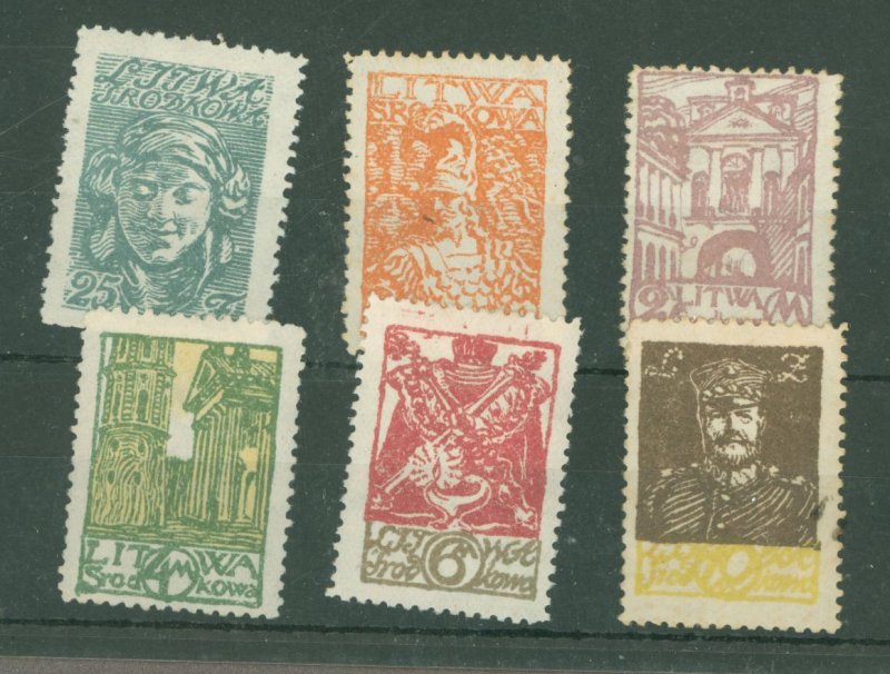 Poland/Central Lithuania #23-28 Mint (NH) Single