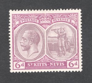 St. Kitts-Nevis, Scott #30   VF/XF, Unused, Original Gum, CV $4.00 ... 6000015