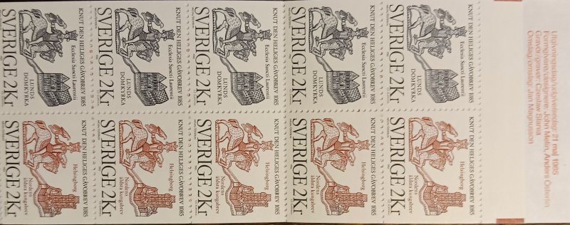 Sweden 1538-9 Complete Booklet