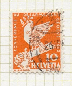 Switzerland 1932 Early Issue Fine Used 10c. NW-136347