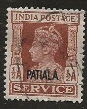 India - Patiala  ^ Scott # O64 - Used