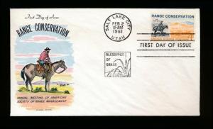 U.S. 1176 unaddressed multicolor Fluegel FDC, Conservation