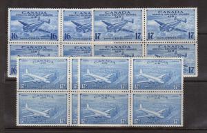 Canada #CE1 - #CE4 XF/NH Block Set