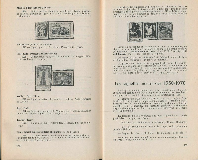 Czechoslovakia 1880-1970 Les Emissions Surcharges Vignette Sudetes Catalog(Ad134