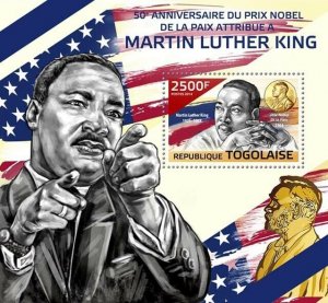 2014 TOGO MNH. MARTIN LUTHER KING JR.’S |  Michel Code: 6090 / Bl.1038