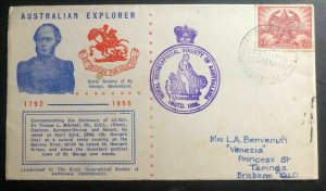 1946 Queensland Australia First Day Cover FDC Sir Thomas Mitchell Explorer