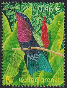 France - 2003 - Scott #2938 - used - Bird Purple-throated Carib