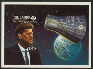 Gambia 763-7 MNH John F. Kennedy, Map, Flag