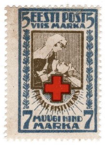 (I.B) Estonia Postal : Red Cross 7M