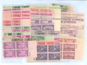 United States #702-891  Plate Block