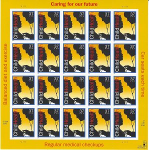 US#3938 37c  Child Health -PANE of 20 (MNH) CV $15.00