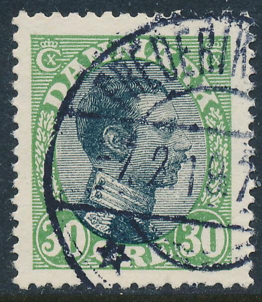 Denmark Scott 111 (AFA 103), 30ø Christian X , VF used