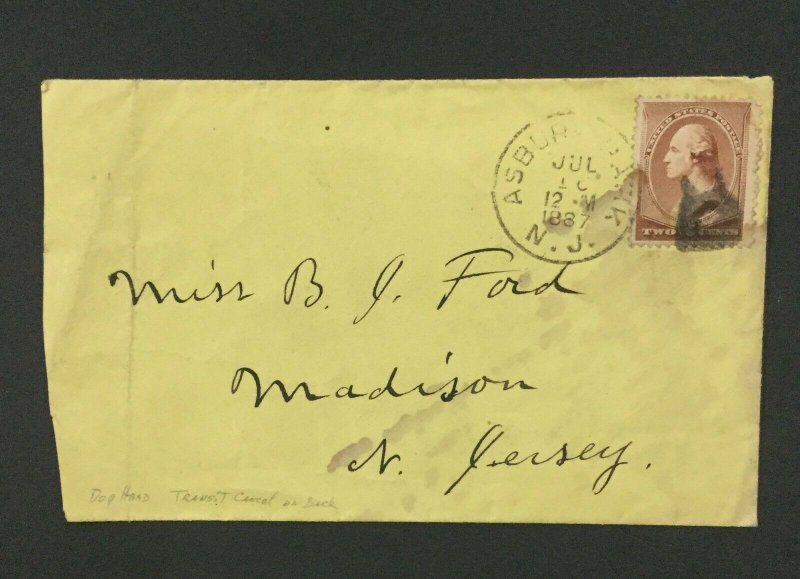 MOMEN: US #210 FANCY CANCEL USED ON COVER #29739