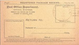 United States California Crescent Mills 1911 doane 3/3  Registry Receipt Card.