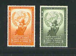 UN New York issue Sc. # 29-30 f-vf mnh complete set 