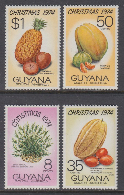 Guyana 205-208 Christmas MNH VF