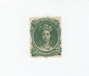 NOVA SCOTIA  # 11  FVF-MH  81/2cts  Q/VICTORIA GREEN CAT VALUE $15