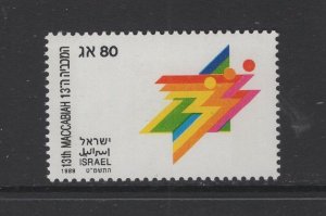 Israel #1024 (1989 Maccabiah Games issue) VFMNH  CV $0.60