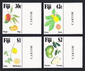 Fiji Tropical Fruits 4v 1993 MNH SC#698-701 SG#884-887