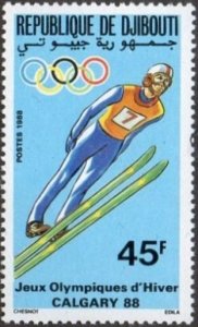 Djibouti 1988 MNH Stamps Scott 638 Sport Olympic Games Skiing