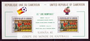 CAMEROUN 1982 SOCCER WORLD CUP SOUVENIR SHEET SCOTT 713a