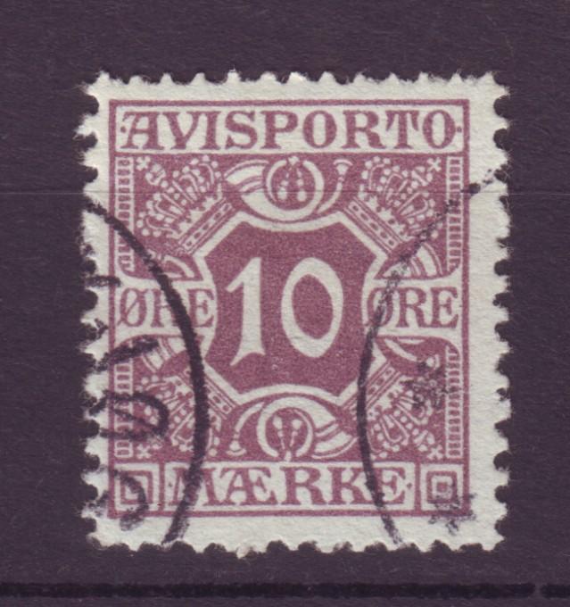 J8297 JLs stamps 1907 denmark used perf 13 #p4