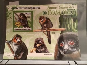 Comoro Islands 2009 Lemurs  mint never hinged stamp sheet R24059