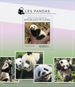 GUINEA 2014 SHEET PANDA BEARS WILDLIFE