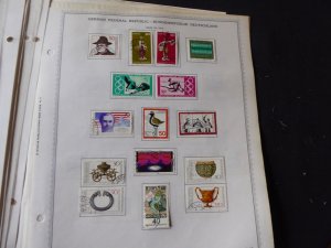 Germany 1971-1980 Stamp Collection on Album Pages