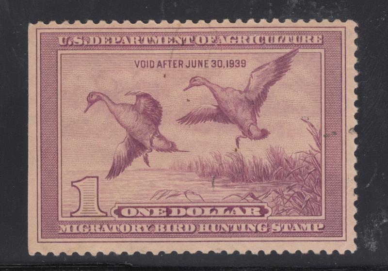 US Sc RW5 MNH. 1938 $1 Pintails Duck Stamp