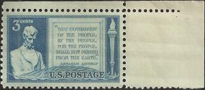 # 978 MINT NEVER HINGED GETTYSBURG ADDRESS