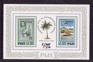 Fiji-Sc#771- id9-unused NH sheet-Stamp on Stamp-Post Fiji-1996-please note th