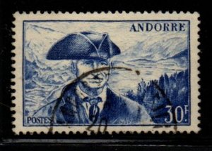 Andorra (Fr) Sc 123 1951 30 fr ultra Provost stamp used