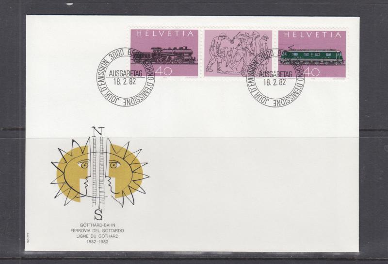 Switzerland Mi 1214/1241, 1982 issues, 6 complete sets of singles on 18 FDCs