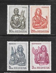 SWITZERLAND  406-409  MINT LIGHT HINGE  SHERWOOD STAMP