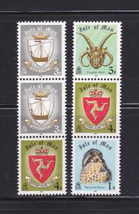 Isle of Man 146b, 147a, 189-190 MNH Various